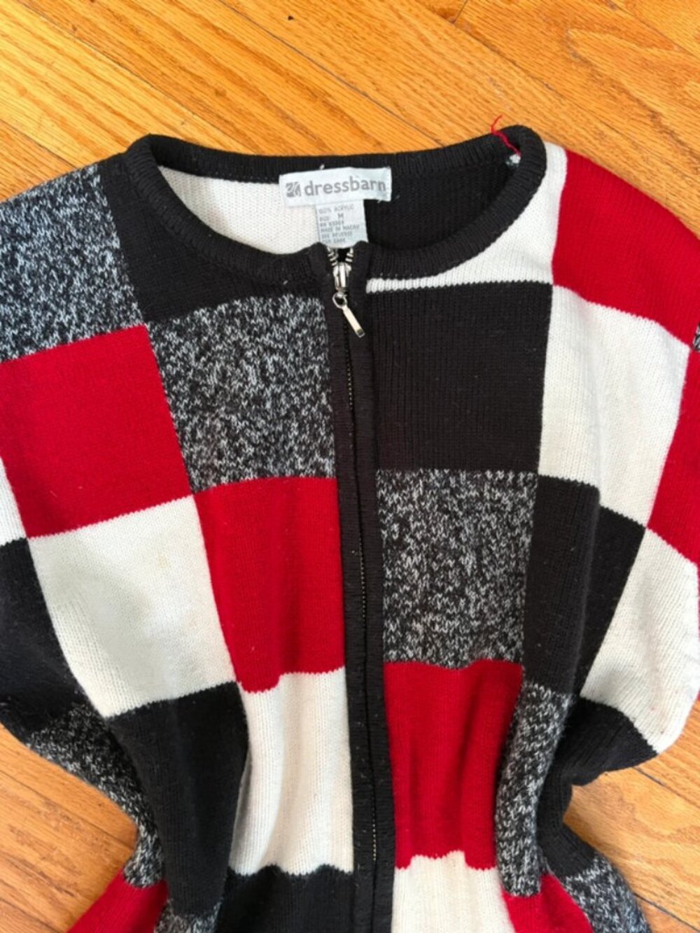 Checkered Zip Up - Picture 4 of 4